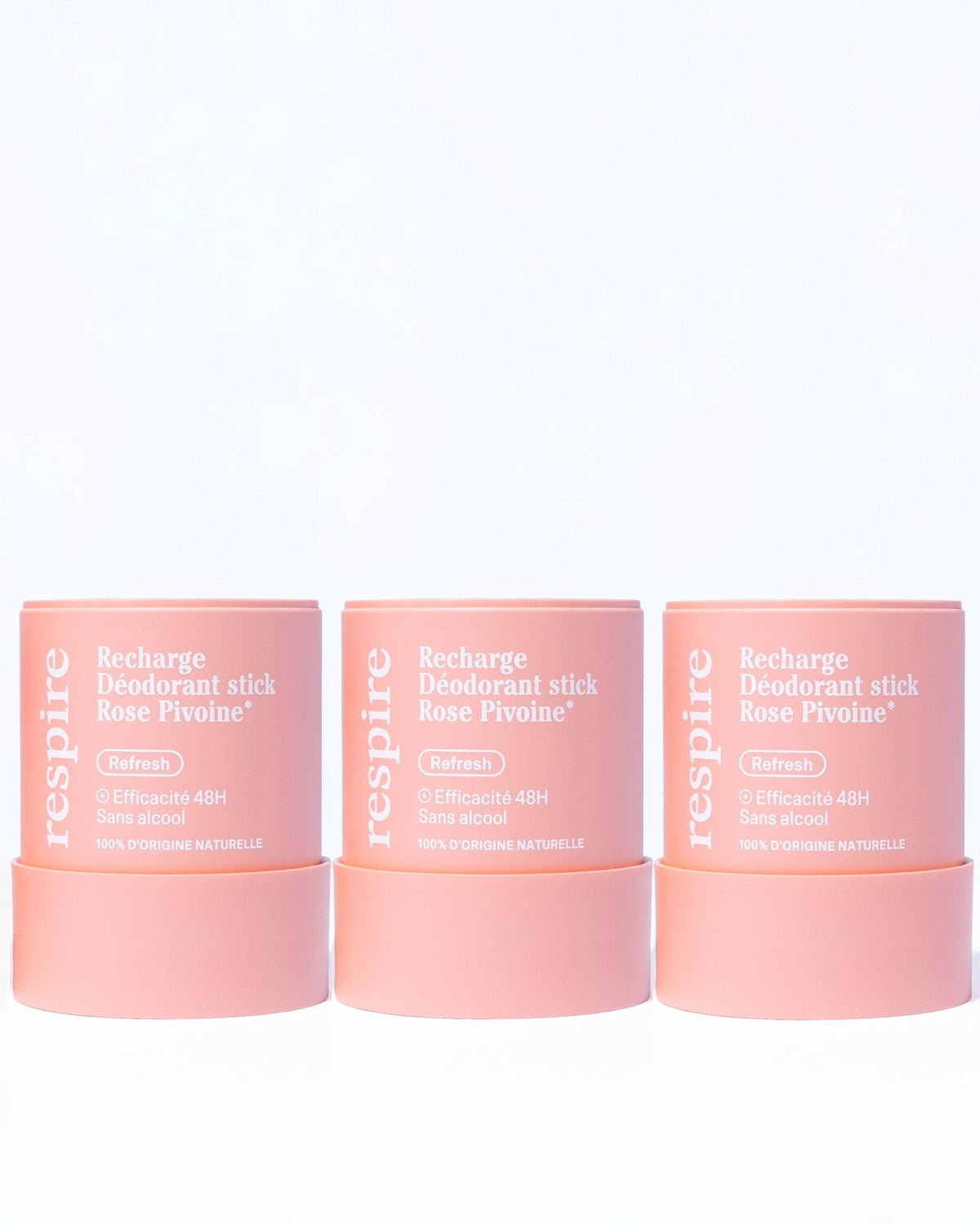 Kit Recharge Déodorant stick Rose Pivoine